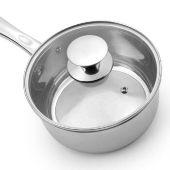 Russell Hobbs Classic Collection S/S набор сковород BW06572EU72, 5 шт., 14-24 см, нержавеющая сталь, стеклянные крышки (BW06572EU72)
