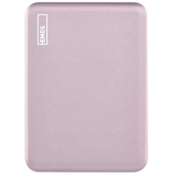 Emos Беспроводной Внешний Аккумулятор WI 522 B0555S, 5000 mAh, 20 W, алюминий, LED индикатор, быстрая зарядка (B0555S)