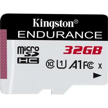 Kingston atmiņas karte microSDHC SDCE/32GB, 32 GB, A1, UHS-I U1, 95 MB/s, 30 MB/s, melna un balta (SDCE/32GB)