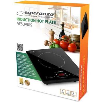 Esperanza Индукционная плита EKH009, 2000 W, 230 V, 50 Hz, 1 зона, температура 80-270 °C, сенсорное управление, таймер (EKH009)
