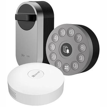 Ezviz DL01S 3-в-1 комплект умного замка, CS-DL01S/DL01CP/A3, Zigbee, Wi-Fi, пароль, RFID, приложение, 4xAA, 6 мес. (CS-DL01S/DL01CP/A3)