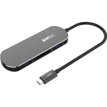 Emtec док-станция 6-в-1 Type-C ECHUBT650C, 6 портов, USB 3.1 Gen1, Power Delivery, 4K видео (ECHUBT650C)