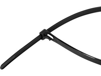 Yato savilcēji YT-70673, 7.6x200mm, 50gab, melni, neilona PA66 UL 94 V-2, UV izturīgi, 215-225°C, eļļas izturīgi (YT-70673)