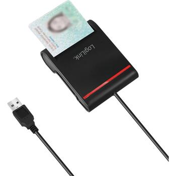 Logilink USB 2.0 кардридер CR0047, USB-A (male), совместим с eID и DNIe, 0.9 м кабель (CR0047)