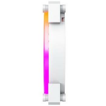 Montech Datora korpuss ventilators AX140PWMWHITE, 140mm, 540-1760RPM, 27.9dB, Rifle bearing, 4-pin, 5V 3-pin RGB (AX140PWMWHITE)