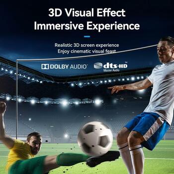 Vention HDMI кабель AHCBD 4K@60Hz, 0.5 м, прямой разъем, золотые контакты, HDR, черный (AHCBD)