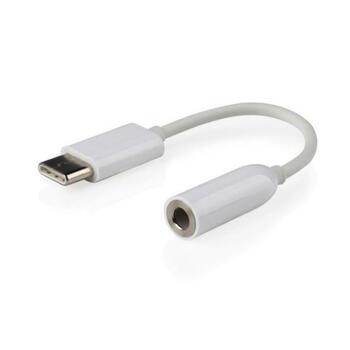 Gembird USB adapteris A-CM-3.5F-01 0.1 m, balts, 1: CDLA USB Type-C (vīriešu)/2: 4-pins 3.5 mm muciņa (sieviešu) (A-CM-3.5F-01)