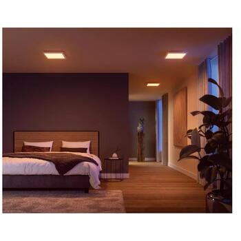 Philips Hue умный потолочный светильник Surimu 8721103044570, 25Вт, 1760лм, 2000-6500К, IP20, Bluetooth, Zigbee, белый алюминий (8721103044570)