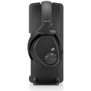 Sennheiser RS 175-U bezvadu austiņas, 508676, 17-22000 Hz, 114 dB, 100 m, 18 h, virs auss, melnas (508676)