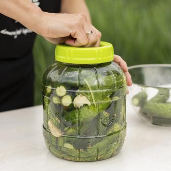 Browin 602013, 3L, 100mm, без BPA, 6 крючков, 95% спирт, 70°C, небьющаяся банка (602013)