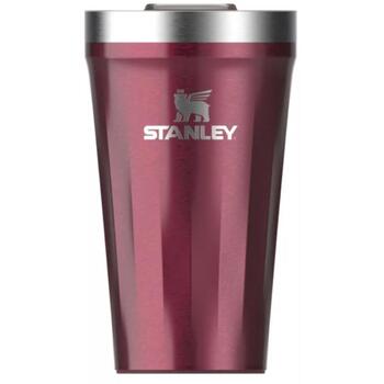 Stanley Термокружка 2813040064 0,47L красная, сохраняет холод до 5ч, со льдом до 20ч, 18/8 нержавеющая сталь, скользящая крышка (2813040064)