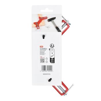 Kreator leņķa skava KRTH40403, 220 mm, 75 mm, 2 regulējamas skrūves, 90° leņķis (KRTH40403)