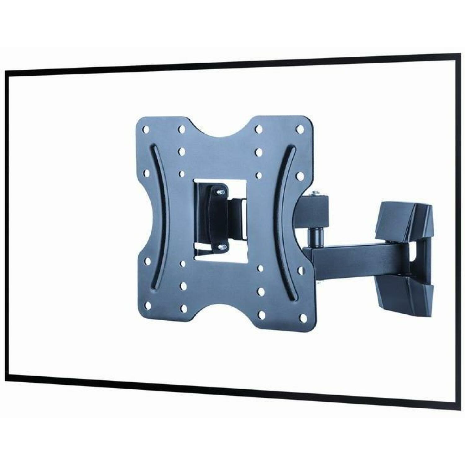 Gembird sienas stiprinājums WM-42ST-01, atbalsta 23-42'' televizorus, VESA 100 x 100-200 x 200 mm, 20 kg, 180° pagrieziens (WM-42ST-01)