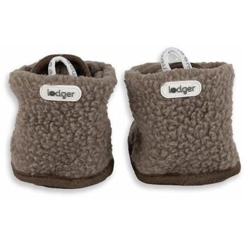 Lodger Teddy тапочки Buffalo SLT 535_3-6, 3-6M, 100% полиэстер, липучка, коричневый/песочный, осень/зима (SLT 535_3-6)
