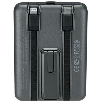 Rivacase Power Bank VA2607, 5000mAh, 15W беспроводная зарядка, 22.5W, 2 кабеля, встроенная подставка, зарядка iWatch (VA2607)