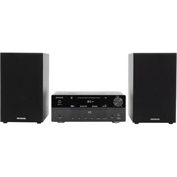 Aiwa MSBTU-550 микро музыкальная система, 50 Вт RMS, Bluetooth 5.0, CD, USB, FM, черный (MSBTU-550)