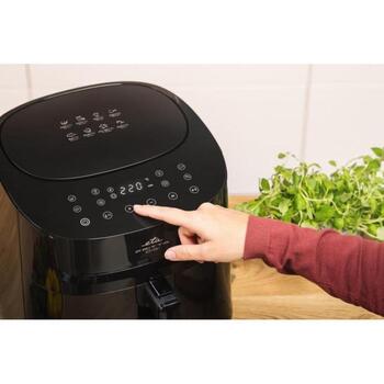 Eta karstā gaisa fritēze ETA316890000, 1800 W, 7.2 L, karstā gaisa tehnoloģija, melna, 8 programmas (ETA316890000)