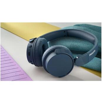 Philips Наушники TAH4209BL/00, 55ч, 32Ω, 112дБ, Bluetooth 5.3, USB-C, 20Гц-20000Гц, шумоподавление, складные (TAH4209BL/00)