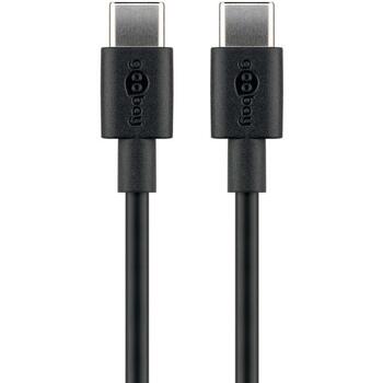 Goobay USB-C кабель для зарядки и синхронизации, 2 м, 51243, 60W, 3 A, до 480 Mbps, черный (51243)