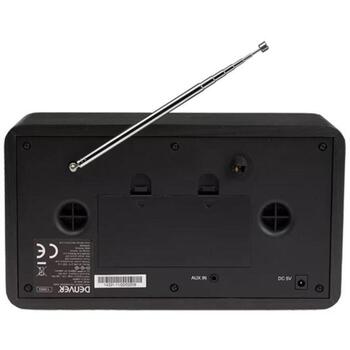 Denver Радиоприемник DAB-18 111111000510, 2x2W, Bluetooth, LCD, Будильник, 230V, 4xC батареи (111111000510)