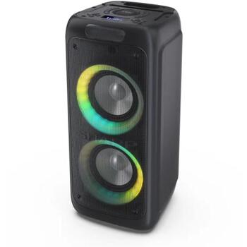 Sharp PS-949 Партийная колонка, 132 Вт, Водонепроницаемая, Bluetooth, Портативная, Черная (PS-949)