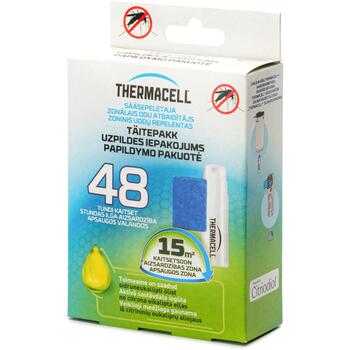 Thermacell Repelenta papildināšana R-4-XIX, 4 butāna gāzes baloniņi, 12 repelentu plāksnītes, atbaidītājs (R-4-XIX&TC)