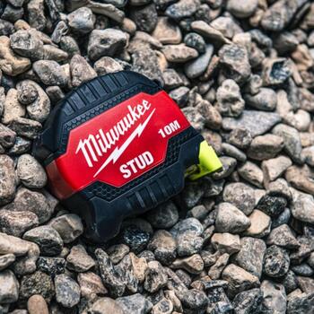 Milwaukee STUD 4932498767 рулетка, 10м/33мм, 4.3м, EXO360, АБС, метрическая (4932498767)