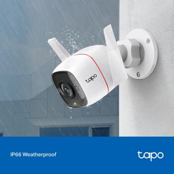 Tp-Link TC65, уличная Wi-Fi камера, 3MP, 2304x1296px, 15fps, H.264, 2.4GHz, IP66, 30m ночное видение, 512GB microSD (TC65)