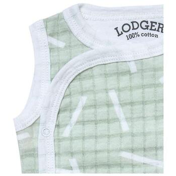 Lodger Romper Sprinkle хлопковый боди без рукавов Leaf, RF 070_62, 62, 100% хлопок, кнопки, 60°C, весна/лето (RF 070_62)