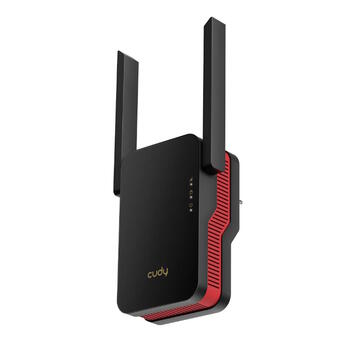 Cudy RE3000 WiFi 6 Mesh репитер, AX3000, 2.4+5GHz, 2402+574Mbps, 1xGigabit, WPS, WPA3, черный (RE3000)