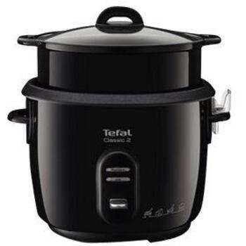 Tefal RK103811 Classic 2 рисоварка, 600 Вт, 5 л, 3 программы, черный, корзина для пароварки, поддержание тепла (RK103811)