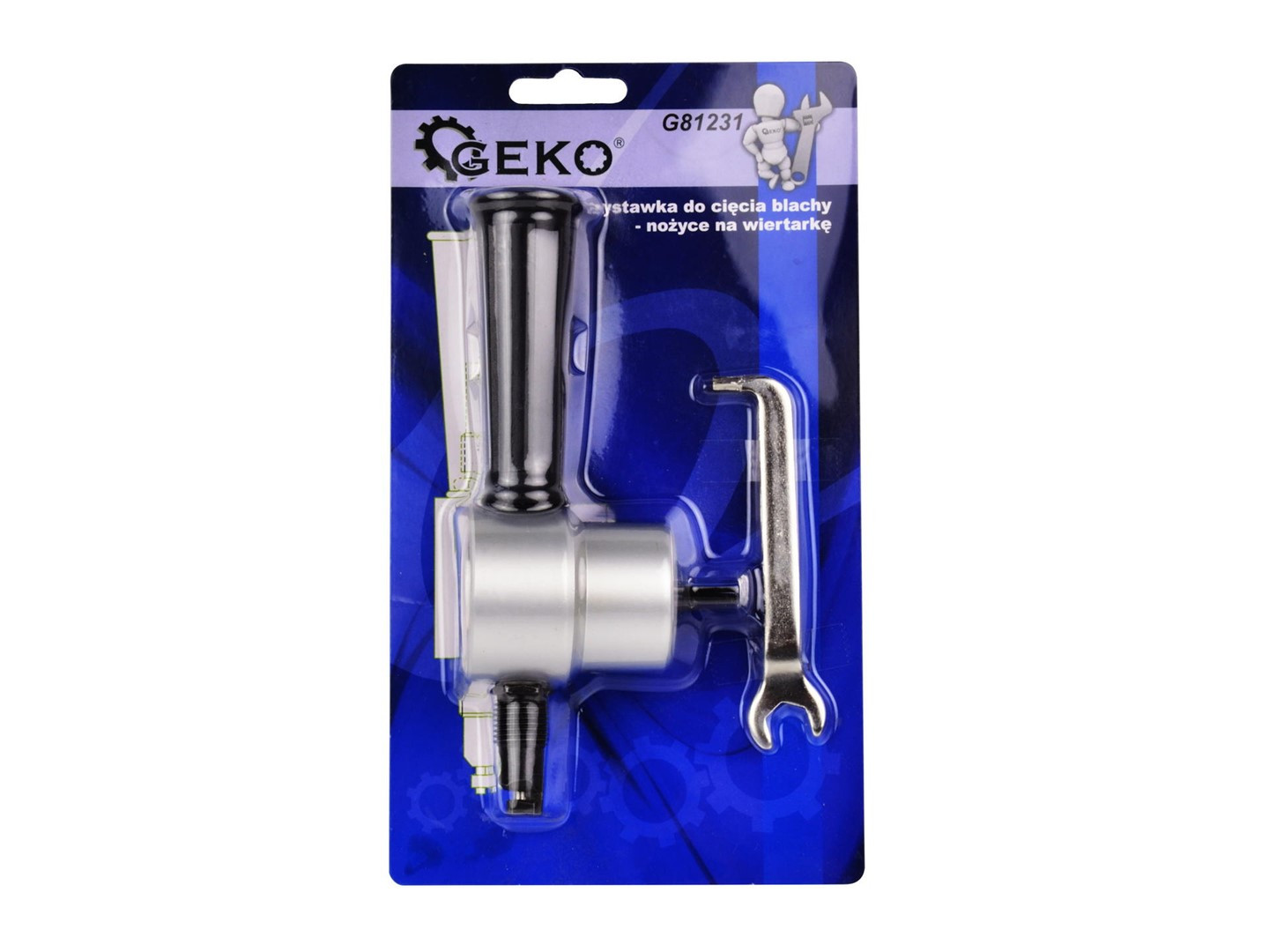 Geko Skārda griezējs G81231, 1.8mm, 3000apgr./min, titāna asmeņi, 360 grādu griešanas leņķis (G81231)