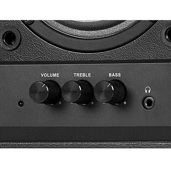 Мультимедийные 2.0 колонки SPS-702 40 W RMS 40 Hz-22 kHz с регулировкой тембра/громкости и разъёмом для наушников Чёрные SV-0120702BL SVEN (SV-0120702BL)