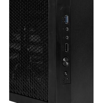 Fractal Design компьютерный корпус Core 1000 USB 3.0 FD-CA-CORE-1000-USB3-BL, Micro ATX, черный, 2x 5.25 дюйма, 2x 3.5 дюйма (FD-CA-CORE-1000-USB3-BL)
