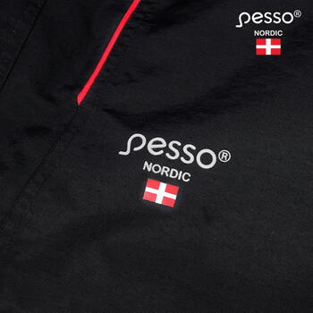 Pesso Ziemas jaka Helsinki HELSINKI_J-4XL, 4XL, melna, 5000mm, 3000g/m² 24h, vēja aizsardzība, noņemama kapuce (HELSINKI_J-4XL)