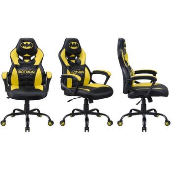Subsonic Игровое кресло SA5573-B2, 110-120см, 64см, 12.5кг, сталь, экокожа, регулируемая высота, фиксированные подлокотники (SA5573-B2)