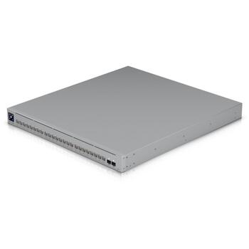 Ubiquiti UniFi Pro XG 24 PoE управляемый коммутатор USW-Pro-XG-24-PoE, 230 Gbit/s, 24x10G RJ-45, 720 W PoE, 1U, серый (USW-Pro-XG-24-PoE)