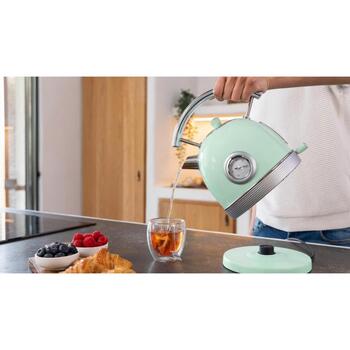 Cecotec Kettle | ThermoSense 420 Vintage | 2200 W | Electric | 1.8 L | Stainless steel | 360° rotational base | Light Green (1483)