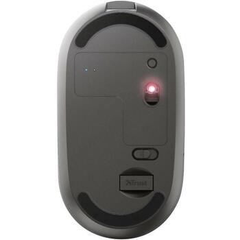 Trust USB datorpele 24059, 1600 DPI, 4 pogas, bezvadu, uzlādējams, kluss klikšķis, USB mikro uztvērējs (24059)