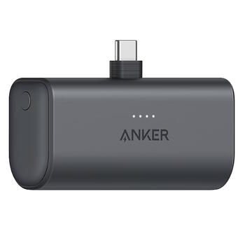 Супер удобный и компактный внешний аккумулятор 5000 mAh 12 W со встроенным USB-C разъёмом чёрный A1653H11 Anker (A1653H11)