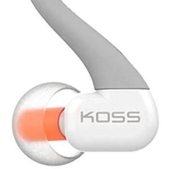 Koss Наушники KSC32iGRY, 3.5mm, 16Ω, 104dB, серые, встроенный микрофон, 3 размера амбушюр (194887)