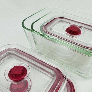 Jata Набор для хранения продуктов HREC4204, 500ml, 800ml, 1500ml, 3 контейнера, боросиликатное стекло, вакуумная крышка (HREC4204)