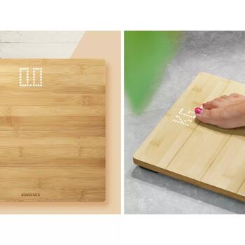 Soehnle Style Sense Bamboo Magic 1063880, 180кг, 100г, LED, бамбуковая поверхность, 4 датчика, автоотключение (1063880)