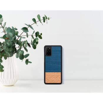 Man&Wood чехол M6640B, синий, совместим с Samsung Galaxy S20 Plus, 6.7 дюйма (M6640B)