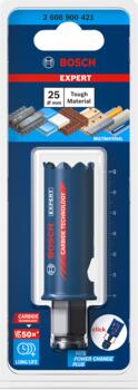 Karbīda caurumzāģis Tough Material 25mm, Urbjmašīnām/skrūvgriežiem, triecienurbjmašīnām/triecienskrūvgriežiem EXPERT MULTI MATERIAL PC PLUS CAURUMZĀĢIS, 2608900421, BOSCH (2608900421)