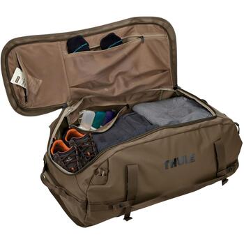 Thule Спортивная сумка 5597, 3205597, 90L, 2.1kg, глубокий хаки, полиэстер, трансформируется в рюкзак, водоотталкивающая (3205597)