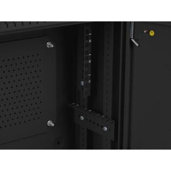 Lanberg настенный монтажный шкаф WAF1-5203-04-00B, 540mm, 4U, 3U, 60kg, 2 вертикальные рейки, 2 горизонтальные рейки, металл (WAF1-5203-04-00B)