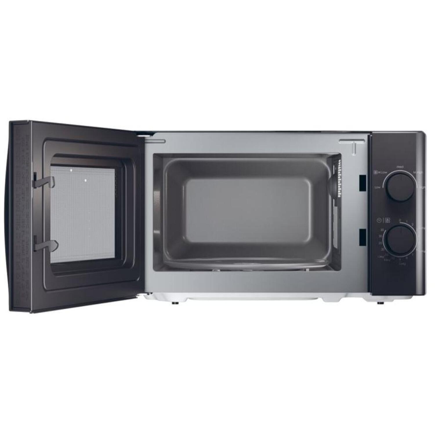 Candy Микроволновая печь CMW20SMB, 20 Л, 700 Вт, Свободно стоящая, Черная, Механический тип управления (CMW20SMB)