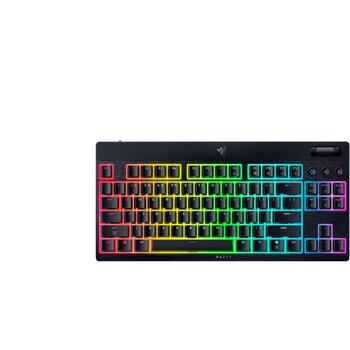 Razer klaviatūra BlackWidow V4 Low-Profile HyperSpeed RZ03-05270800-R3M1, US, Bluetooth, 2.4 GHz, RGB Chroma, Orange slēdži (RZ03-05270800-R3M1)