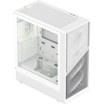 Gamemax Korpuss AERIS 330 MW, 1 x 3,5HDD + 5 x 2,5SSD, 5 paplašināšanas sloti, M-ATX, USB-C, USB 3.0, USB 2.0 (AERIS 330 MW)